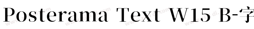 Posterama Text W15 B字体转换